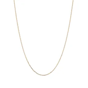 16" 1mm Diamond Cut Finished Chain in 14K Yellow Gold by Adina Reyter