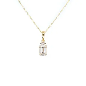 18K Yellow Gold Tdw. 0.31ct Diamond Pendant - 20738136