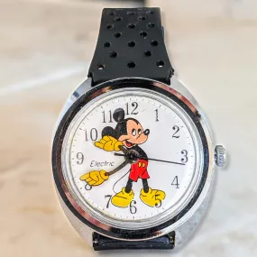 1971 TIMEX Electric Watch Mickey Mouse Vintage Wristwatch Cal. M40