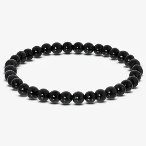 6mm Green Goldstone Round Bead Unisex Stretch Bracelet