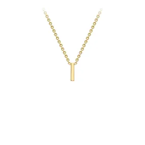 9K Gold 'I' Initial Necklace - 1.19.0158