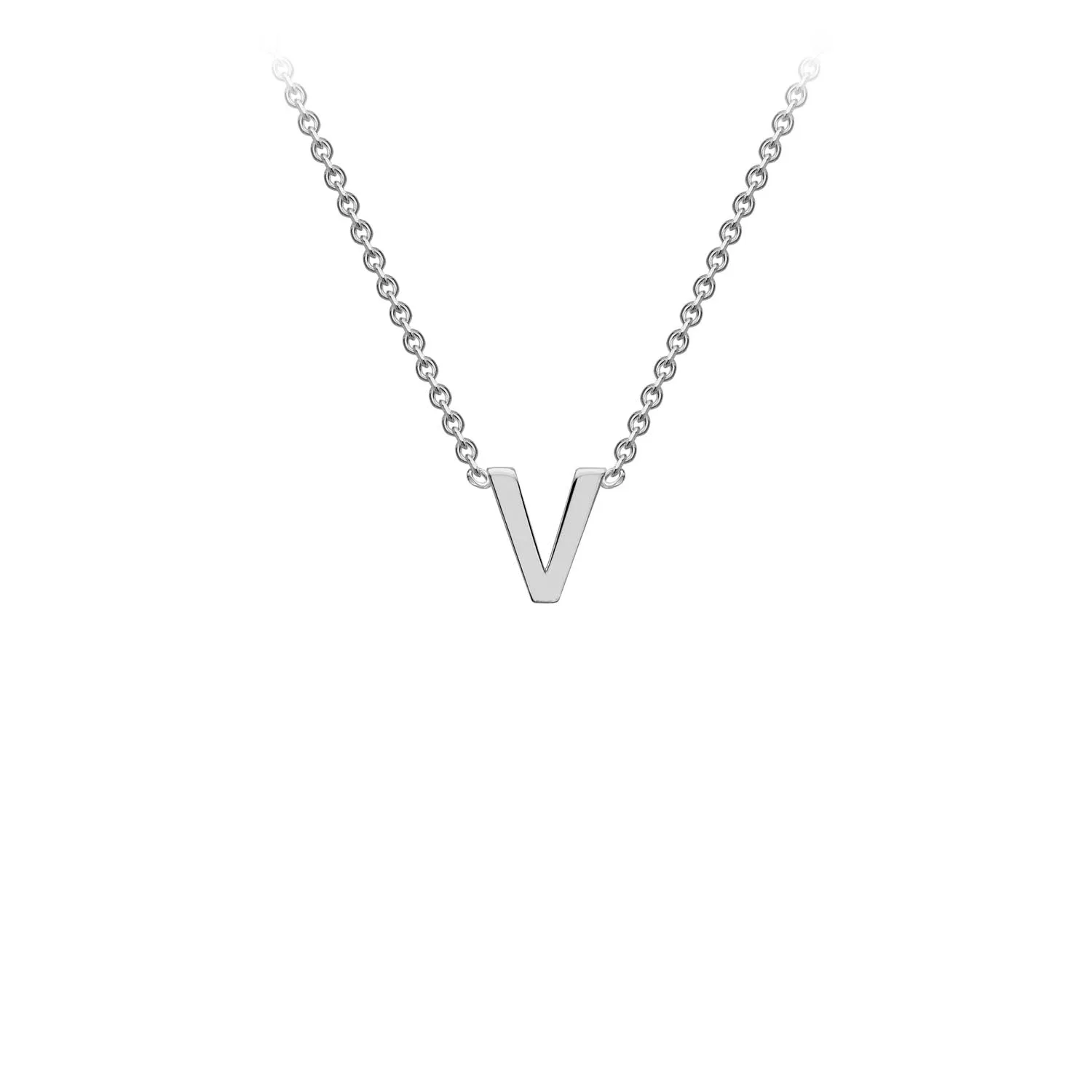 9K Gold 'V' Initial Necklace - 1.19.0171
