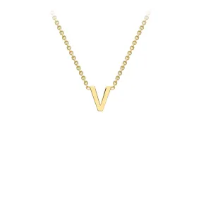 9K Gold 'V' Initial Necklace - 1.19.0171