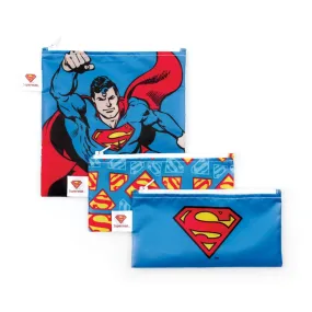 Bumkins Reusable Snack Bags - Superman 3 Pack
