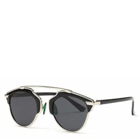 Butterfly Rimmed Sunglasses - Silver Rims
