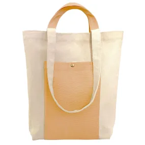 Canvas Tote Bag with Handles (Coral)