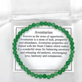 Children's Aventurine 4mm Gemstone Bracelet