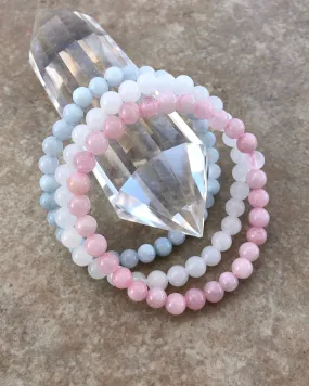 Fertility 6mm Gemstone Bracelet Set