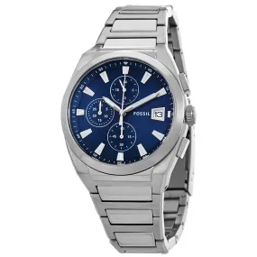Fossil Everett Chronograph Quartz Blue Dial Men's Watch FS5795
