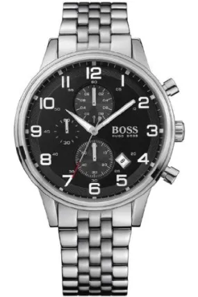 Hugo Boss Chronograph Black Dial Stainless Steel Men's Watch 1512446