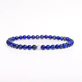 Lapis Lazuli Gemstone Bracelet 4mm