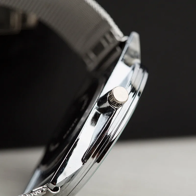 Luxury Brand Rectangle Women Watch Mesh Belt Quartz Watch Women Wristwatch Lady Dress Watch