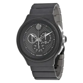 Movado Parlee Black Carbon Fiber Dial Men's Quartz Wartch 0606929