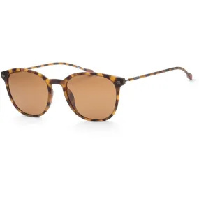 Nautica Unisex Sunglasses - Amber Horn Plastic Frame Green Polarized Lens | N6246S 280