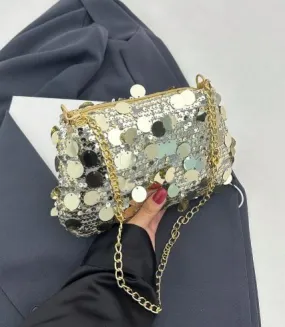 Shein Sequin Strap Crossbody Bag  