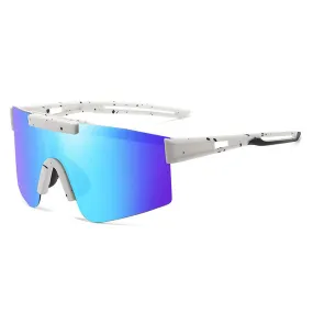 Sport Shield Sunglasses - White Frame