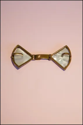 Vintage 1920s Deco Pearl Buckle Belt (made to order)
